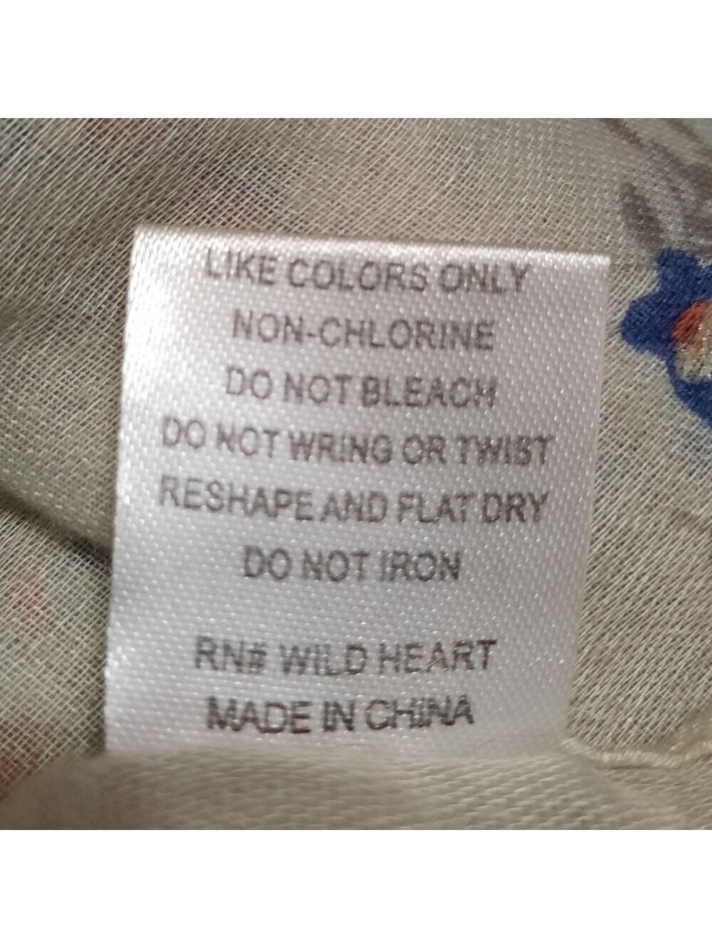 Woven Heart Floral Duster Short Sleeve OS - Picture 6 of 7